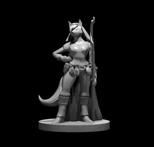 Kitsune Wizard/ Druid Female Miniature