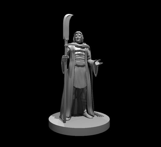 Cleric with Glaive Miniature