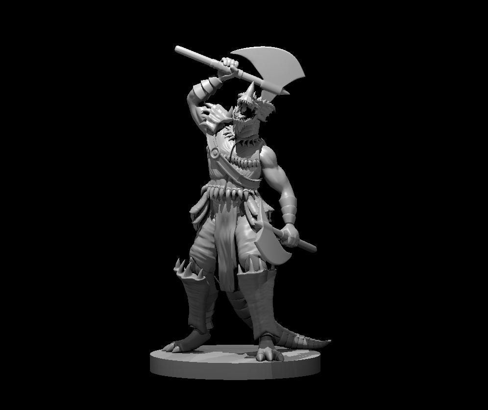 Dragonborn Barbarian Miniature