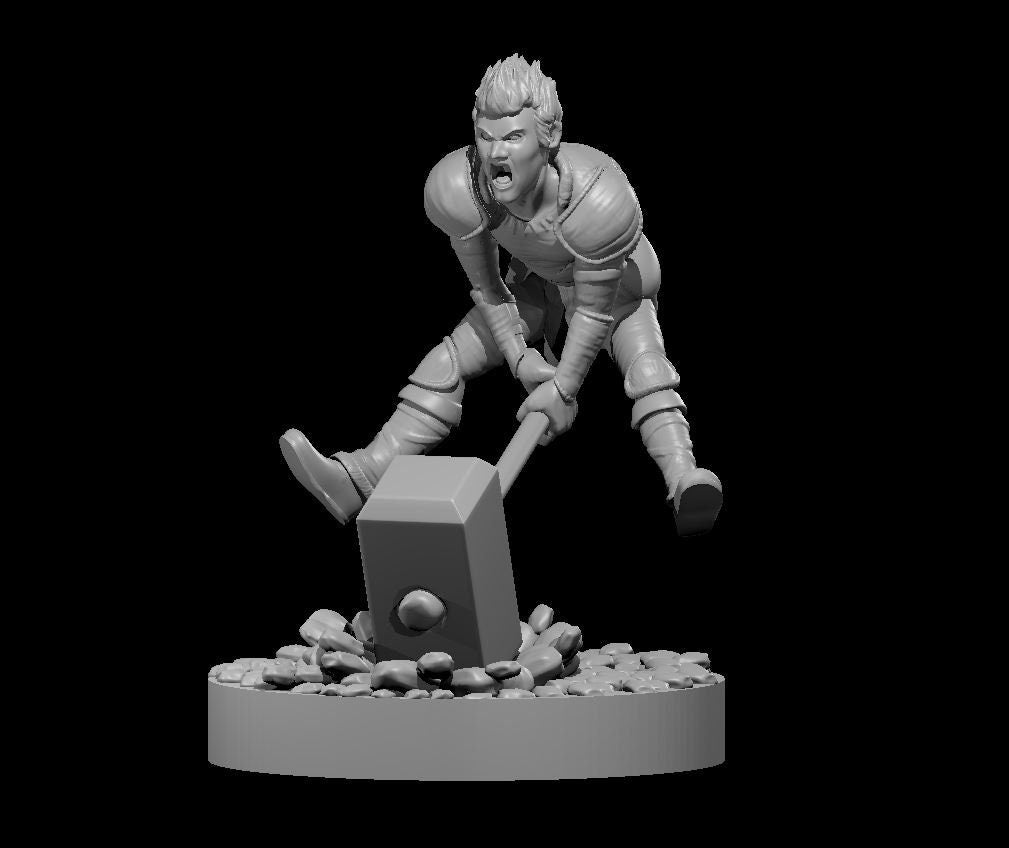 Halfling Barbarian Miniature