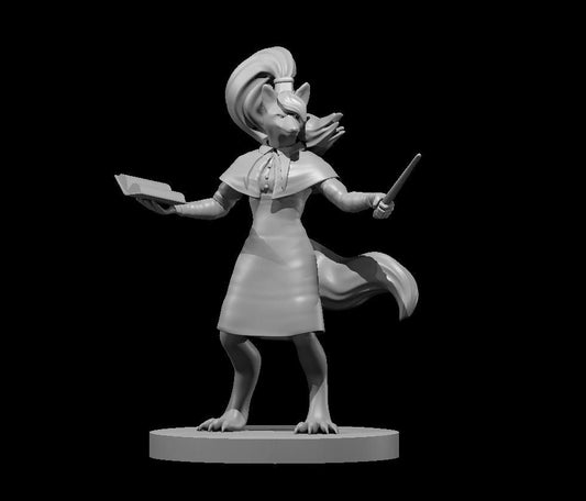 Kitsune Fox Wizard Female Miniature