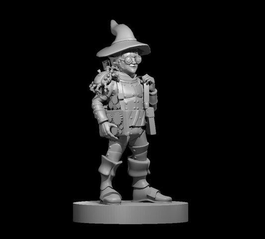 Gnome Wizard Artificer Steampunk Miniature