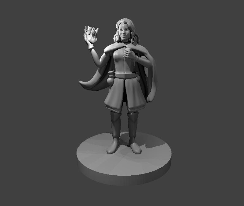 Female Sorcerer Miniature