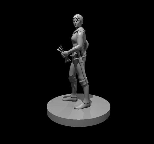 Female Rogue with Parchment Miniature