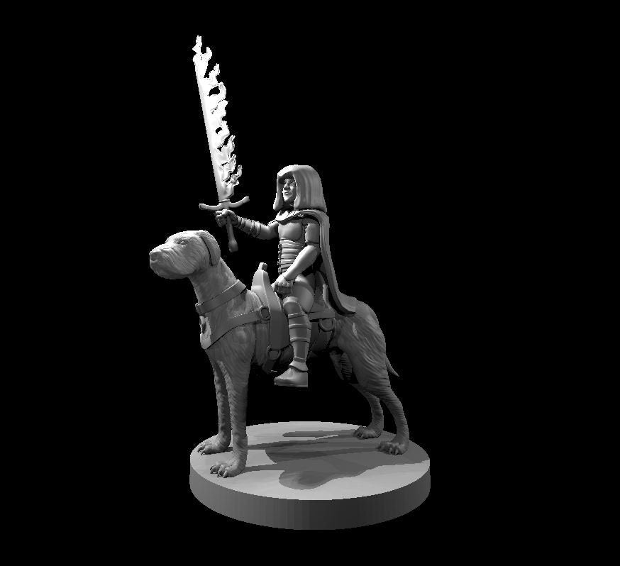 Mounted Halfling Miniature