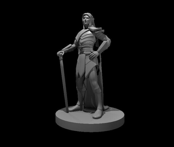 Dhampir Adventurer Miniature