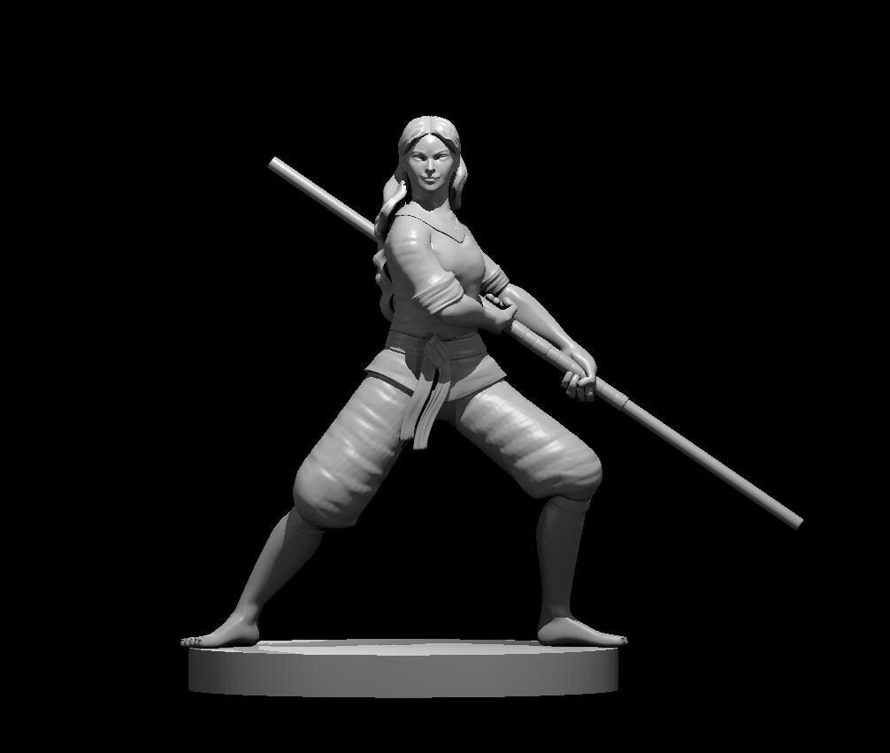 Female Monk Miniature