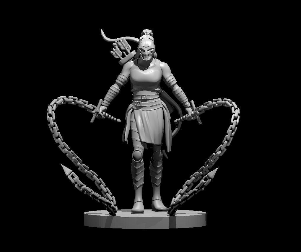 Chain Fighter Female Miniature