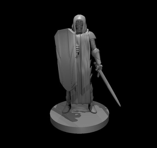 Warforged Cleric with Sword Miniature