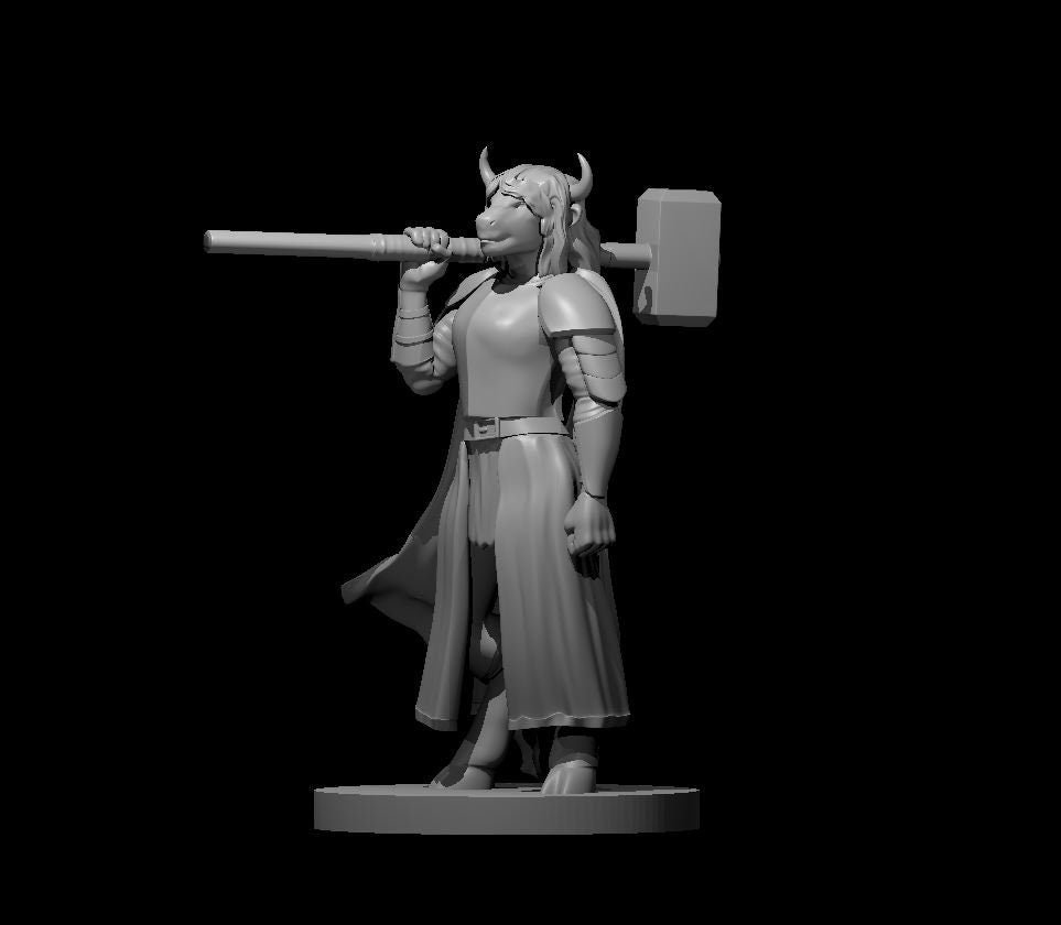 Minotaur Cleric Female Miniature