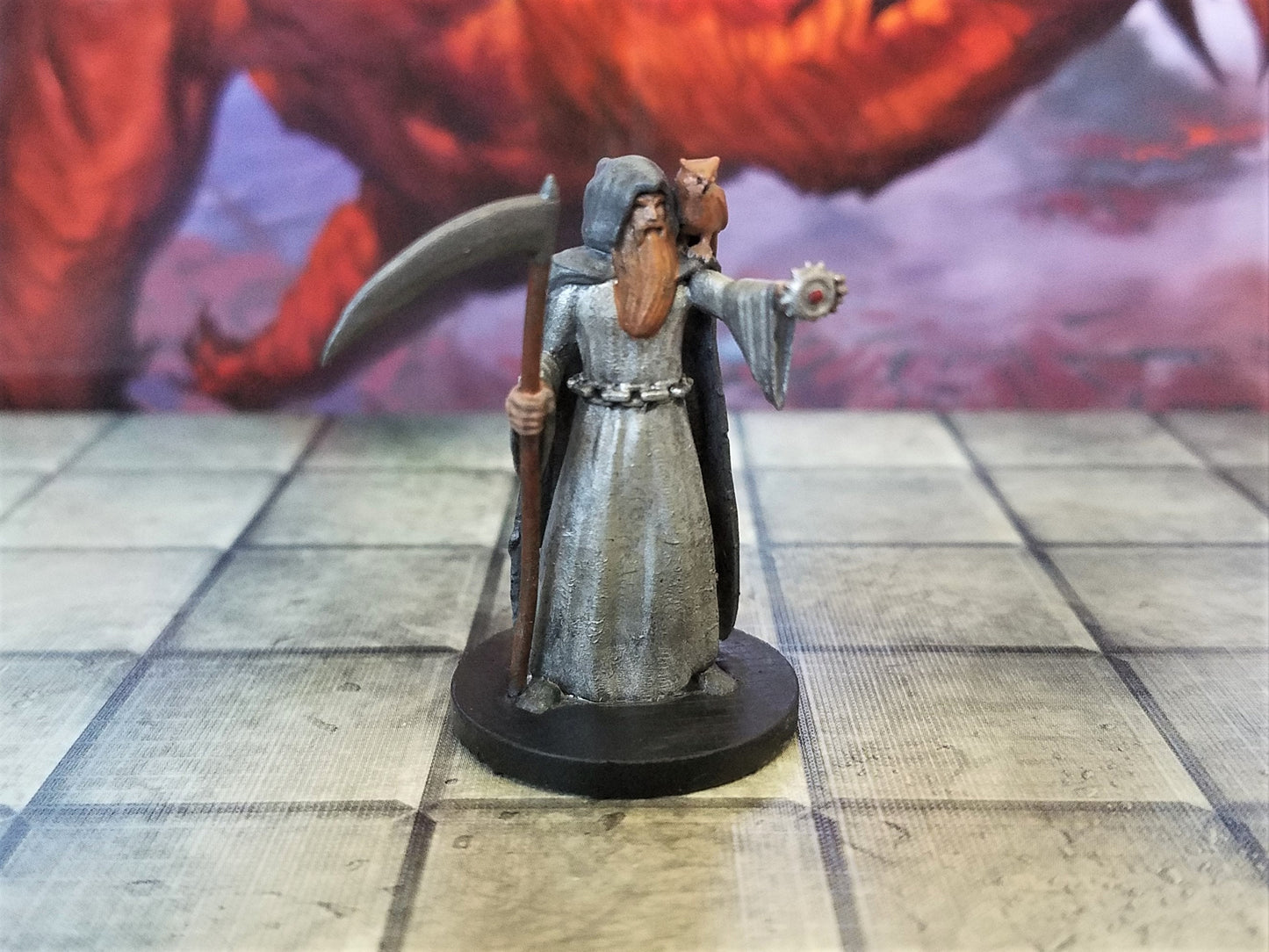 Cleric with Owl Miniature