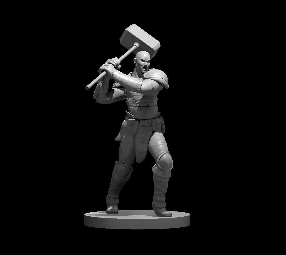 Goliath Barbarian with Maul Miniature