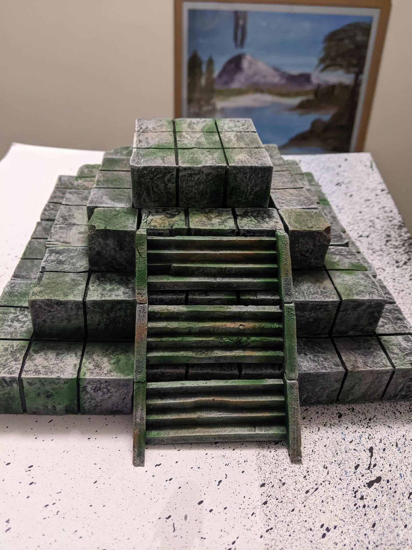 Jungle Ziggurat Pyramid Temple for D&D, Wargaming Terrain, Warhammer Age of Sigmar, TTRPGs
