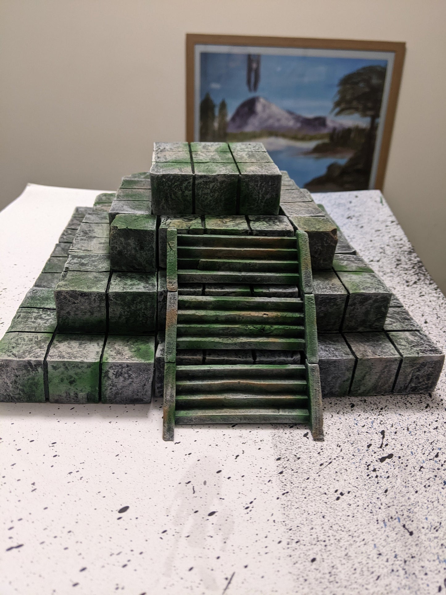 Jungle Ziggurat Pyramid Temple for D&D, Wargaming Terrain, Warhammer Age of Sigmar, TTRPGs