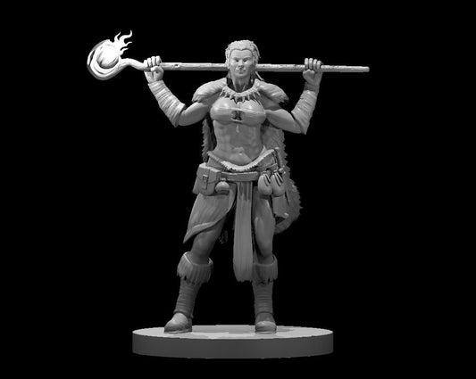 Druid Muscular Female Miniature