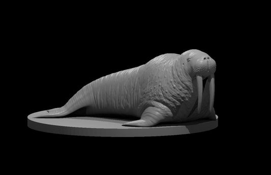 Walrus miniature model for D&D - Dungeons and Dragons, Pathfinder and Tabletop RPGs