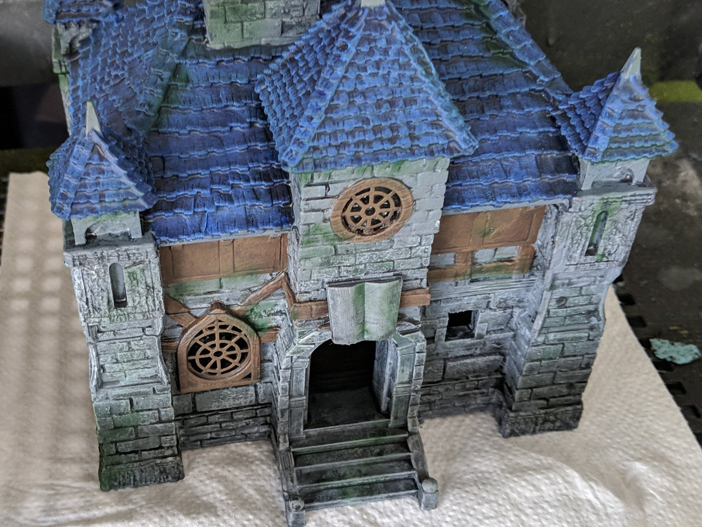 3D Printed Wizards Library with Playable interior for Dungeons and Dragons, Wargaming and Tabletop games. Age of Sigmar, DnD, Warhammer