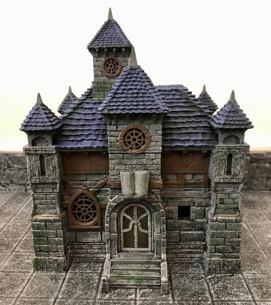 3D Printed Wizards Library with Playable interior for Dungeons and Dragons, Wargaming and Tabletop games. Age of Sigmar, DnD, Warhammer