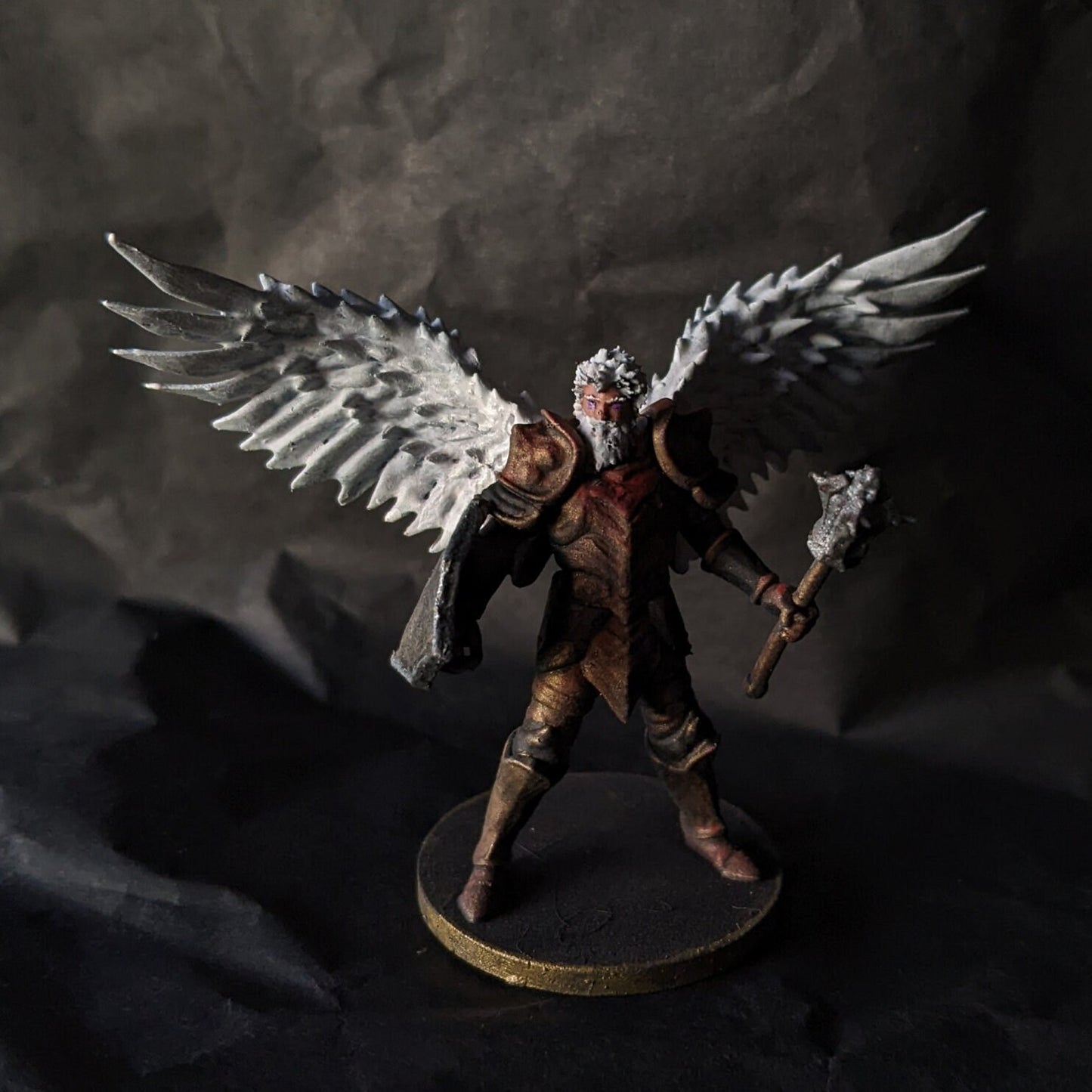 Aasimar Cleric with Mace Miniature