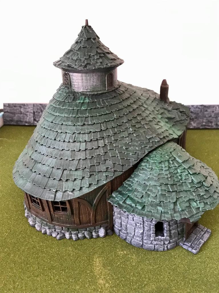 3D Printed House with Playable interior for Dungeons and Dragons, Wargaming and Tabletop games.  DnD, Warhammer